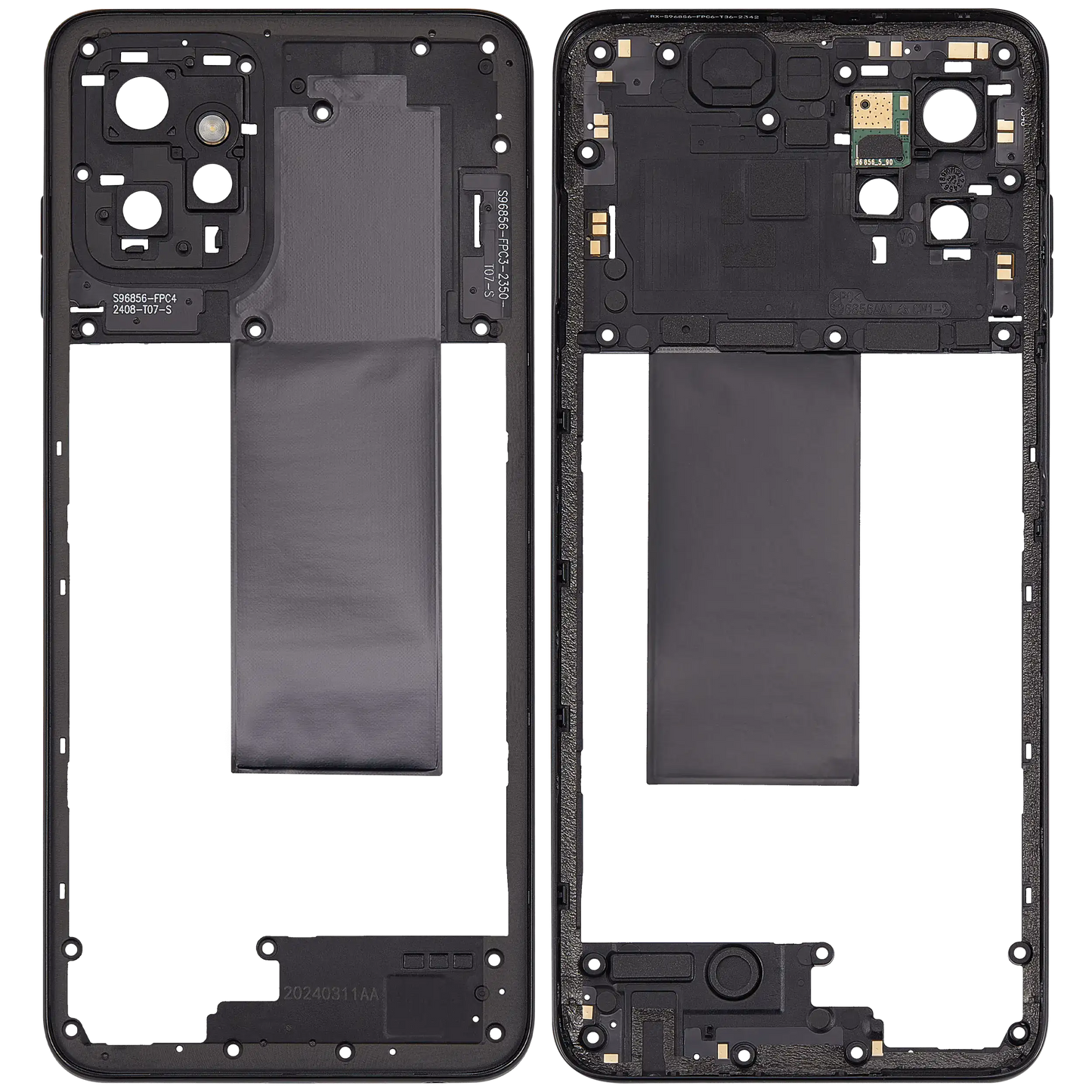 Mid Housing For Motorola Moto G Power 5G (XT2311 / 2023) (Premium) (Concrete Grey) replacement part SKU 107182199361 image 7