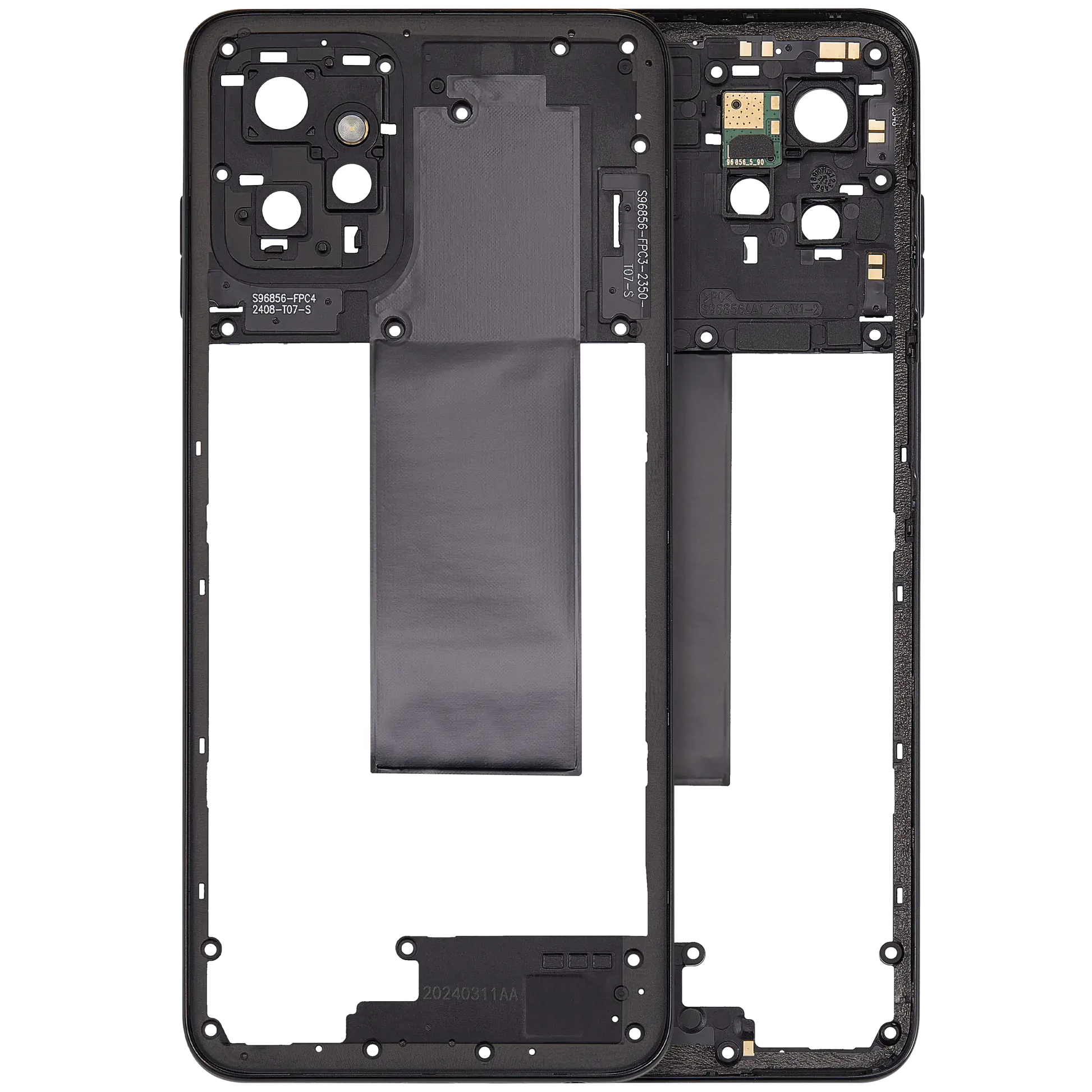 Mid Housing For Motorola Moto G Power 5G (XT2311 / 2023) (Premium) (Concrete Grey) replacement part SKU 107182199361 image 1