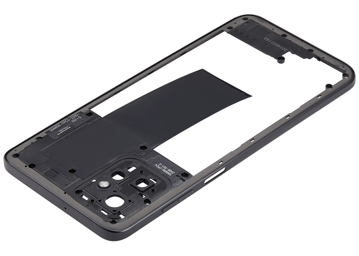 Mid Housing For Motorola Moto G Power 5G (XT2311 / 2023) (Premium) (Concrete Grey) replacement part SKU 107182199361 image 2