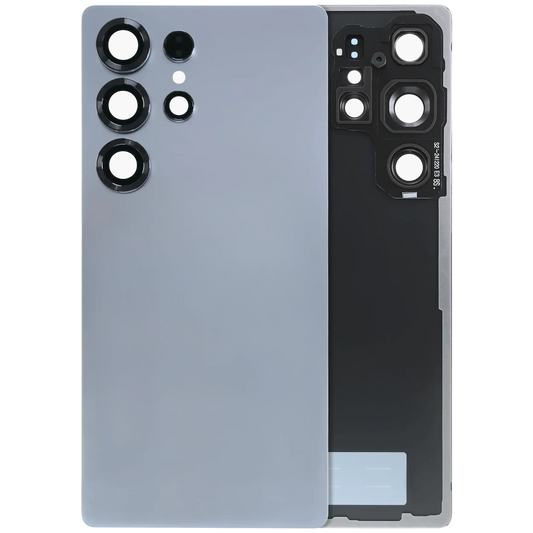 Back Cover Glass With Camera Lens For Samsung Galaxy S25 Ultra 5G (Service Pack) (Titanium Silver Blue)