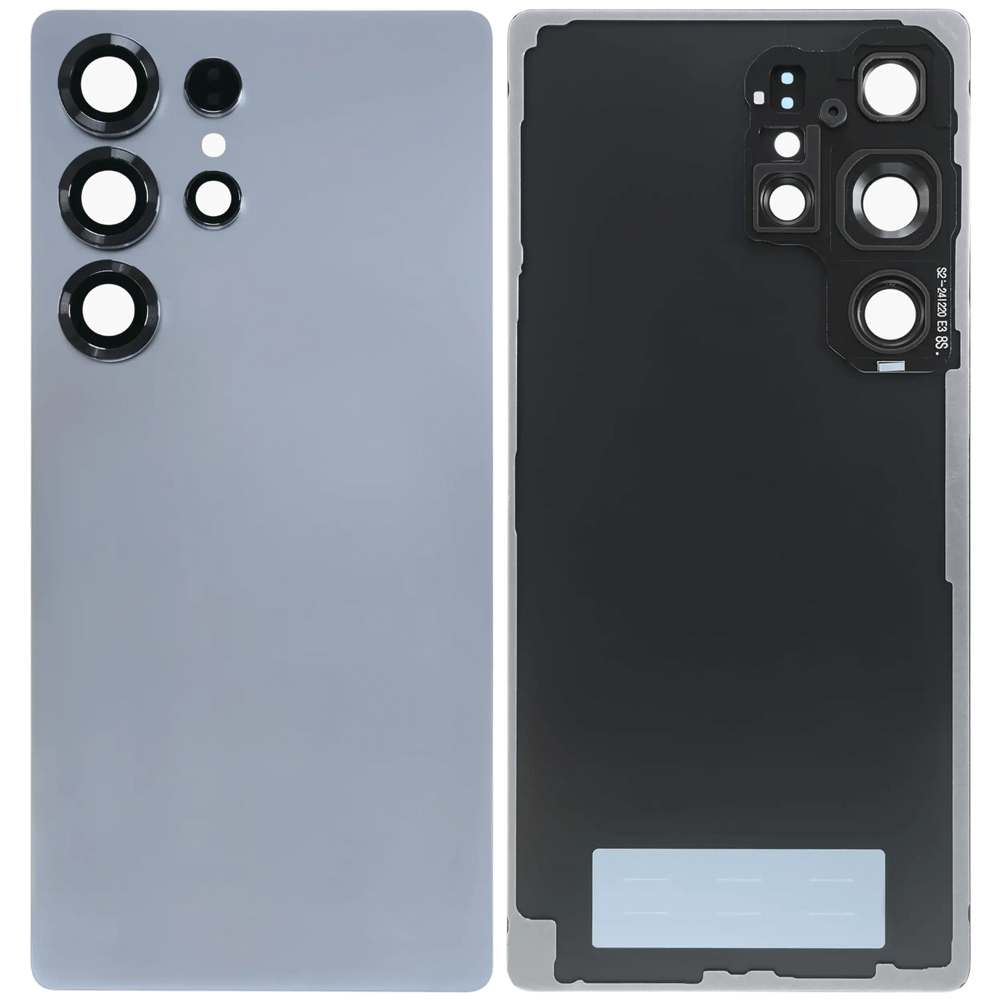 Back Cover Glass With Camera Lens For Samsung Galaxy S25 Ultra 5G (Service Pack) (Titanium Silver Blue)