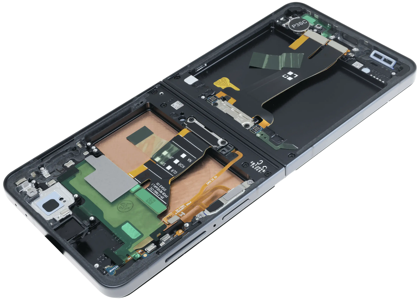 Inner OLED Assembly With Frame For Samsung Galaxy Z Flip 7 5G (US & International) (Service Pack) (Jet Black) - Replacement iPhone Parts