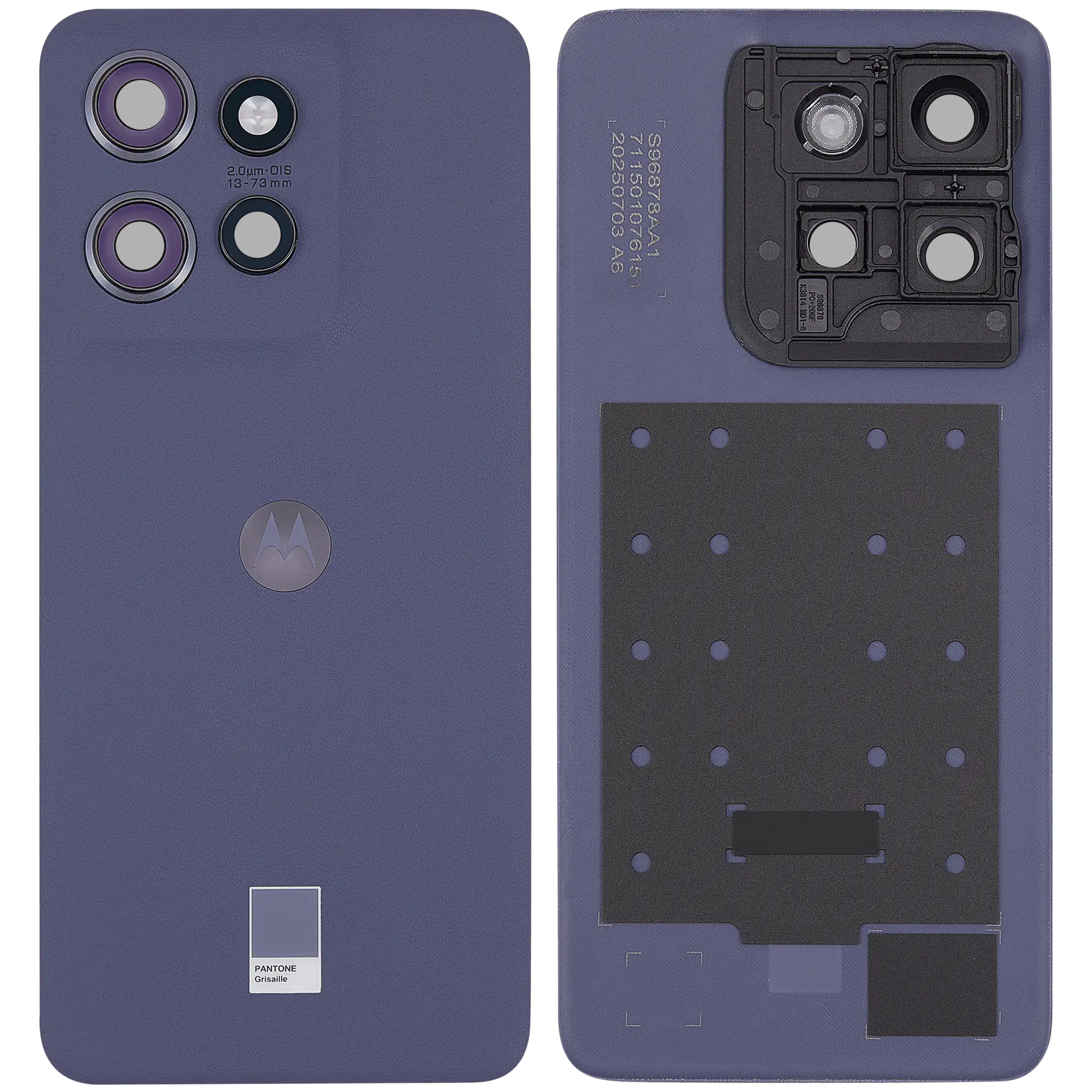 Back Cover Glass For Motorola Moto Edge 50 Neo (XT2409 / 2024) (Premium) (Grisaille) | SKU 107182129265 | image 6