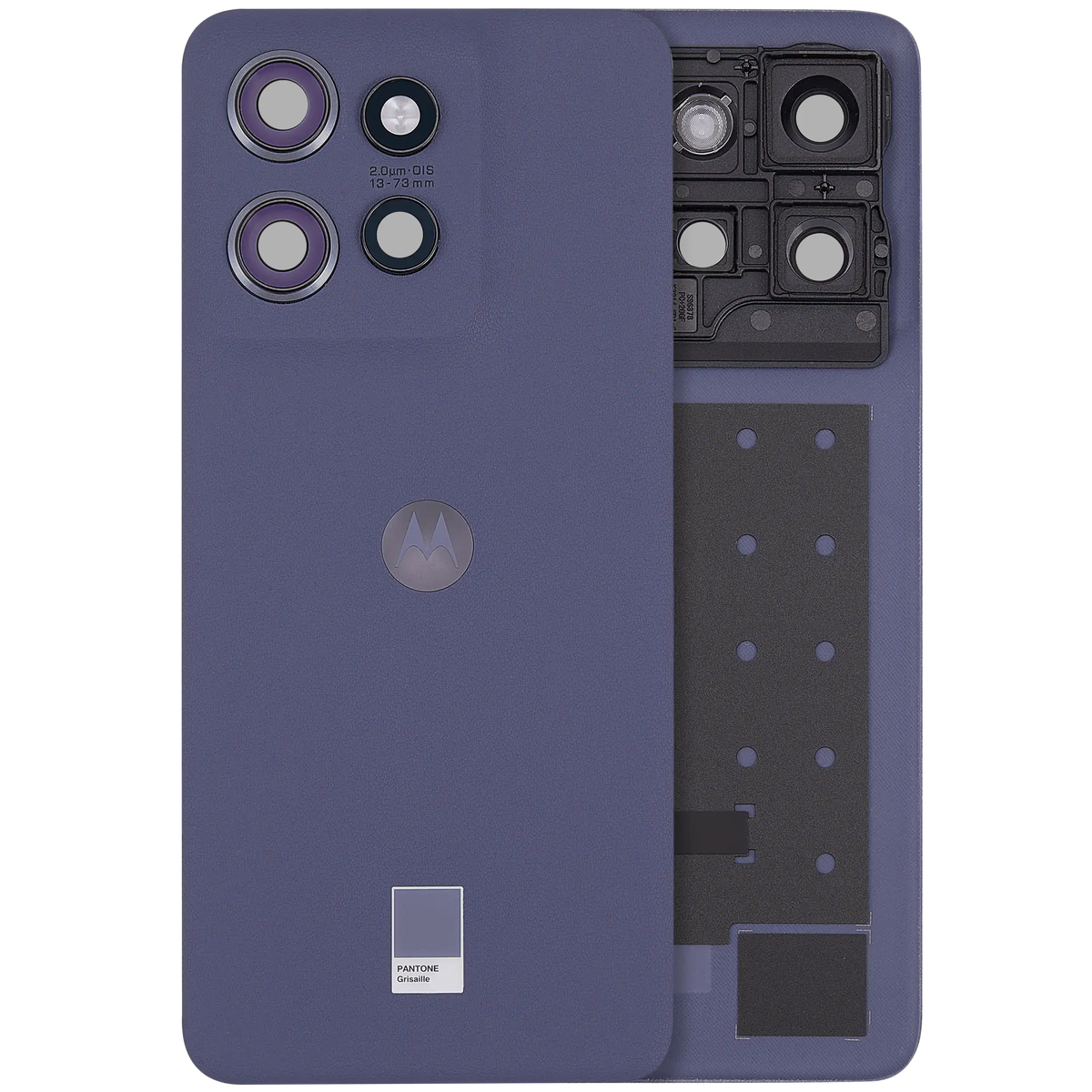 Back Cover Glass For Motorola Moto Edge 50 Neo (XT2409 / 2024) (Premium) (Grisaille) | SKU 107182129265 | image 1