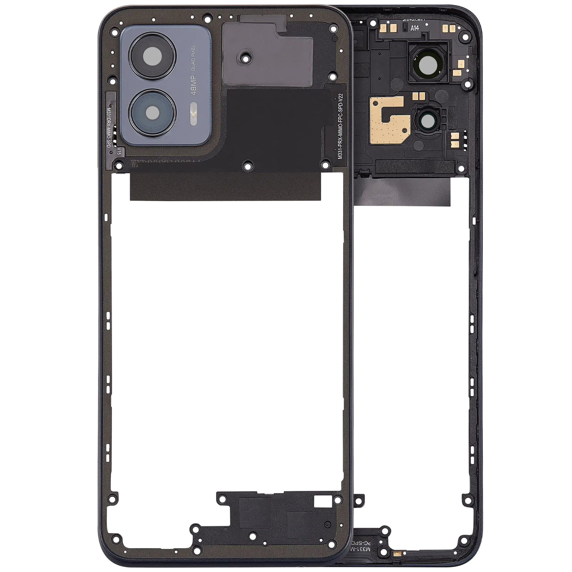Mid-Frame Housing For Motorola Moto G 5G (XT2313 / 2023) (Premium) (Basalt Blue) replacement part SKU 107182129056 image 1