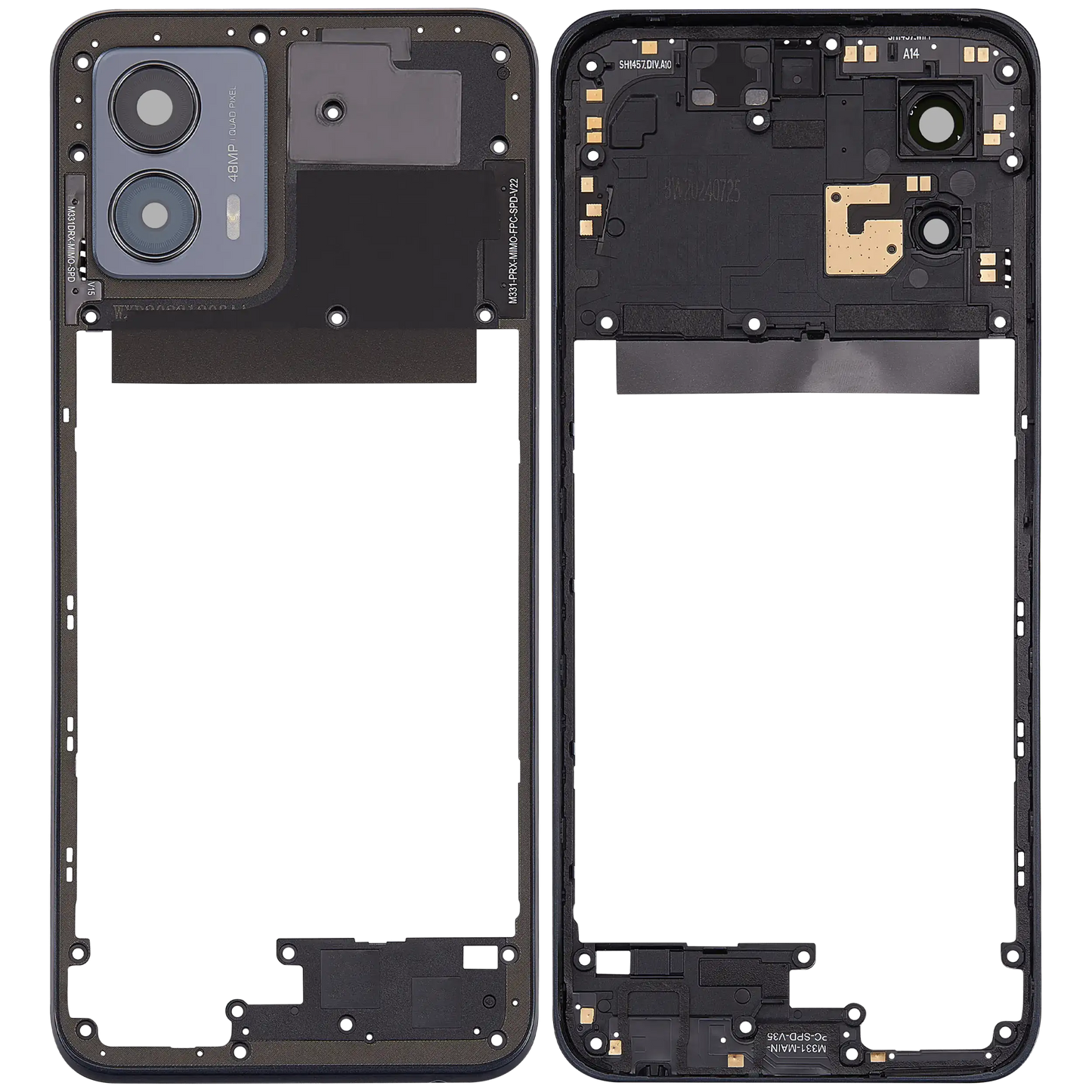 Mid-Frame Housing For Motorola Moto G 5G (XT2313 / 2023) (Premium) (Basalt Blue) replacement part SKU 107182129056 image 7