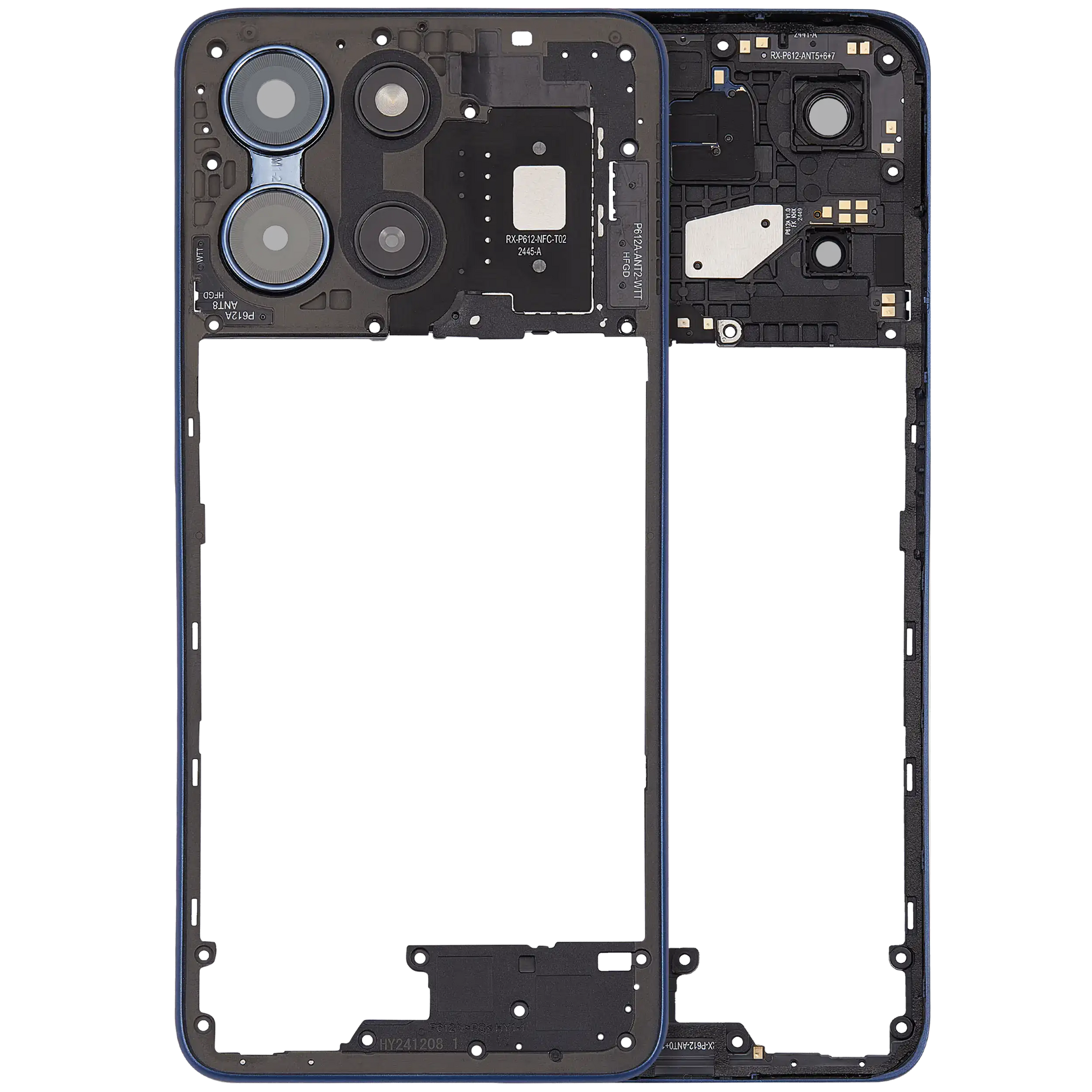 Mid-Frame Housing For Motorola Moto G 5G (XT2513 / 2025) (Premium) (Sapphire Blue) replacement part SKU 107182129059 image 1