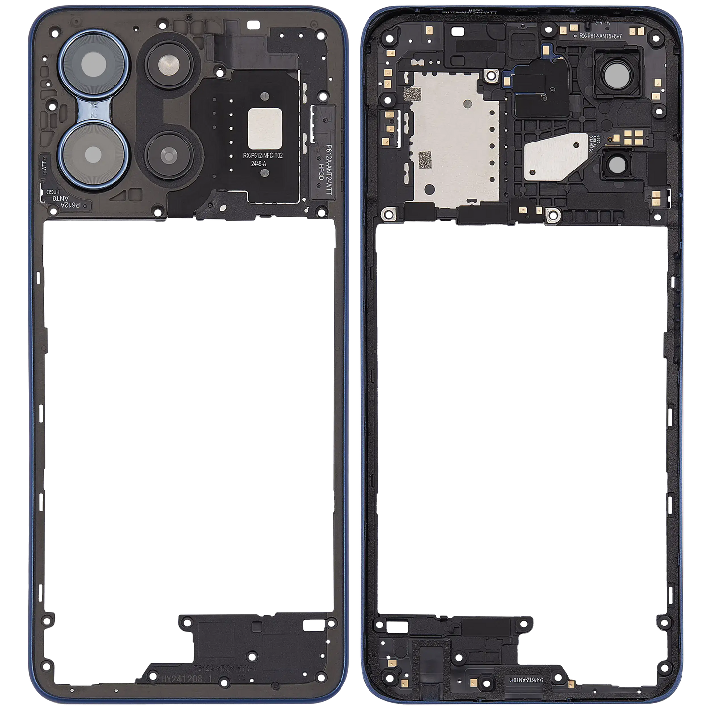 Mid-Frame Housing For Motorola Moto G 5G (XT2513 / 2025) (Premium) (Sapphire Blue) replacement part SKU 107182129059 image 7