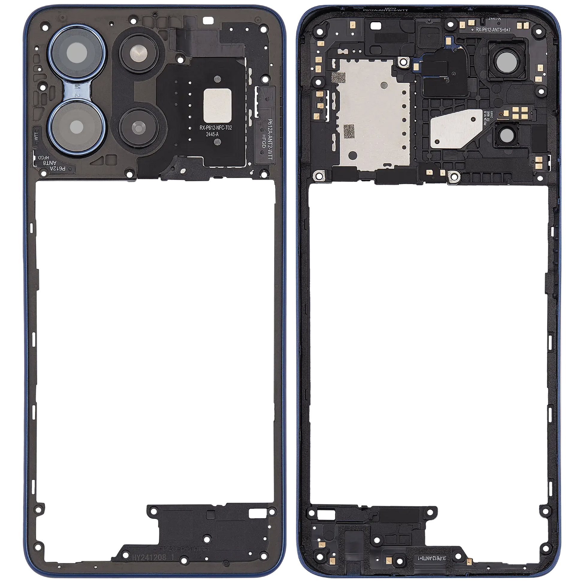 Mid-Frame Housing For Motorola Moto G 5G (XT2513 / 2025) (Premium) (Sapphire Blue) replacement part SKU 107182129059 image 7