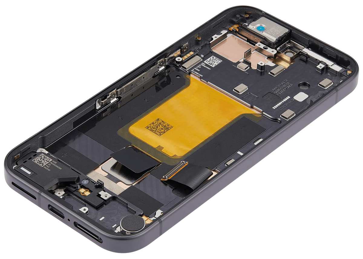 OLED Assembly With Frame (With Fingerprint Sensor ) For Google Pixel 9A (Refurbished) (Obsidian) - repair component alternate view