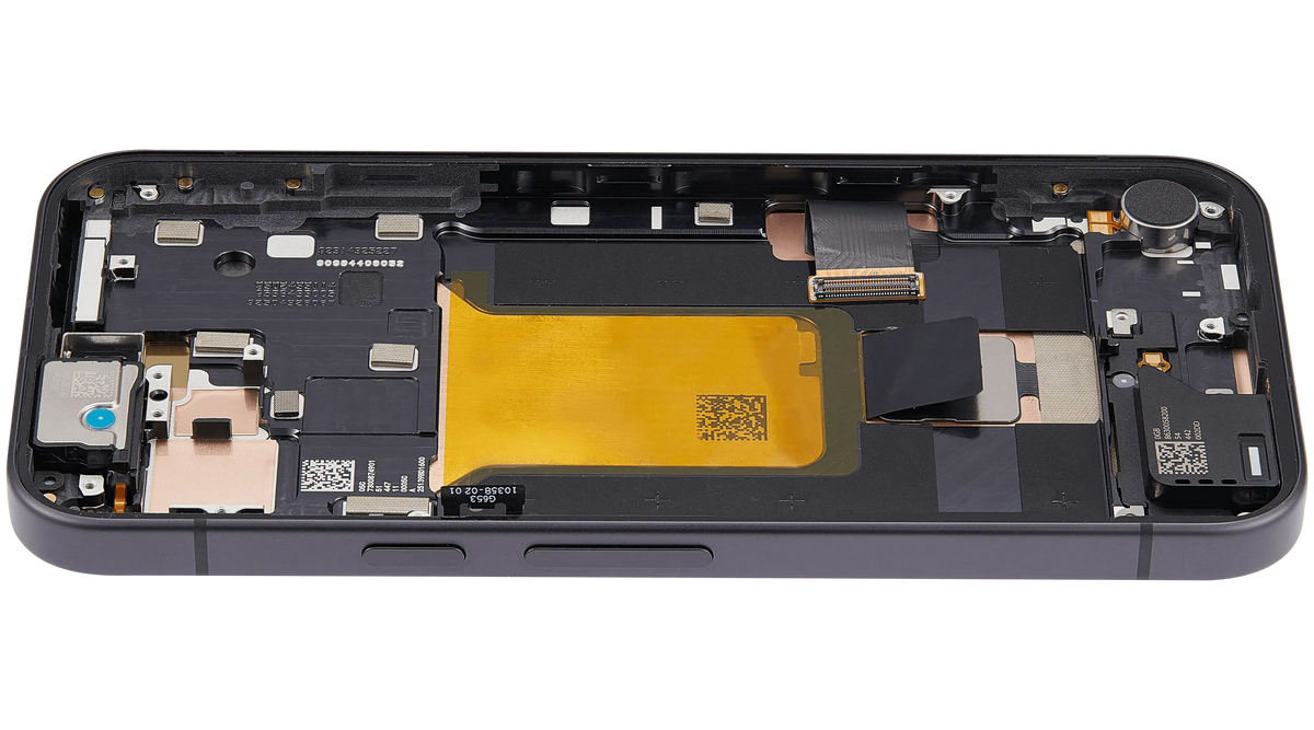 OLED Assembly With Frame (With Fingerprint Sensor ) For Google Pixel 9A (Refurbished) (Obsidian) - replacement part additional angle