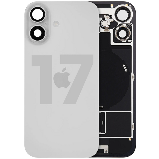 Back Glass w/ MagSafe Magnet & NFC & Flashlight Flex For iPhone 17 (Used OEM Pull: Grade A) (White) — product photo 1