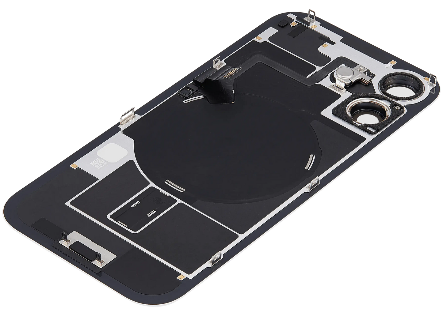Back Glass w/ MagSafe Magnet & NFC & Flashlight Flex For iPhone 17 (Used OEM Pull: Grade A) (White)