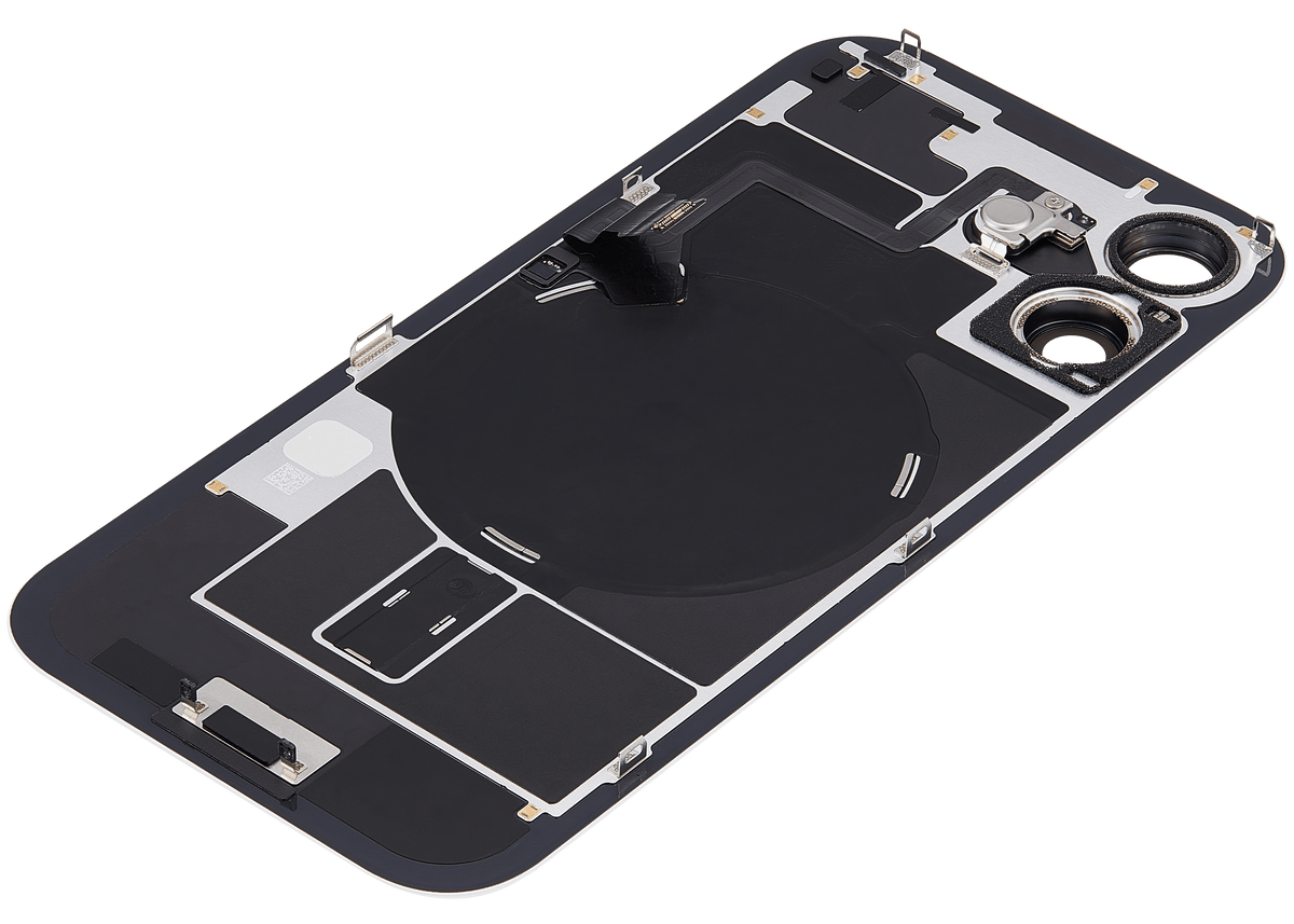 Back Glass w/ MagSafe Magnet & NFC & Flashlight Flex For iPhone 17 (Used OEM Pull: Grade C) (Mist Blue) — product photo 5