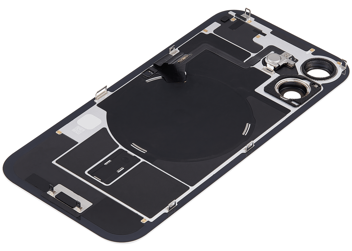 Back Glass w/ MagSafe Magnet & NFC & Flashlight Flex Compatible For iPhone 17 (Used OEM Pull: Grade A) (Mist Blue)