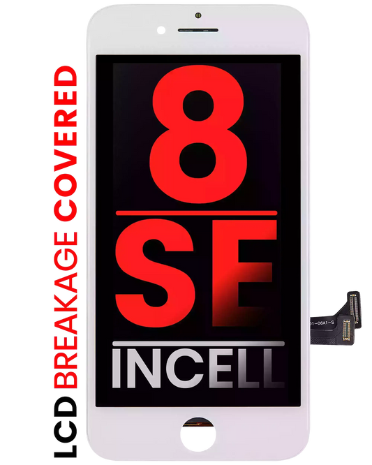 LCD Assembly With Steel Plate For iPhone 8 / SE (2020 / 2022) (Aftermarket Pro: XO7 Incell) (White)