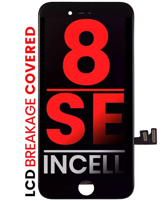 LCD Assembly With Steel Plate For iPhone 8 / SE (2020 / 2022) (Aftermarket Pro: XO7 Incell) (Black)