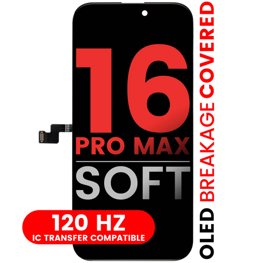 OLED Assembly For iPhone 16 Pro Max (Aftermarket Pro: XO7 Soft) (120HZ)