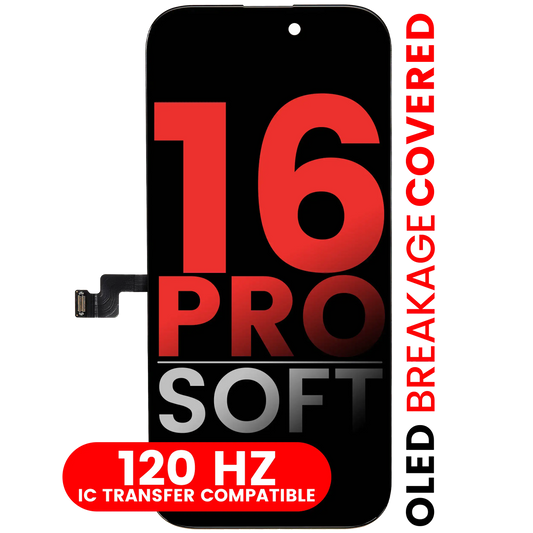 OLED Assembly For iPhone 16 Pro (Aftermarket Pro: XO7 Soft) (120HZ)