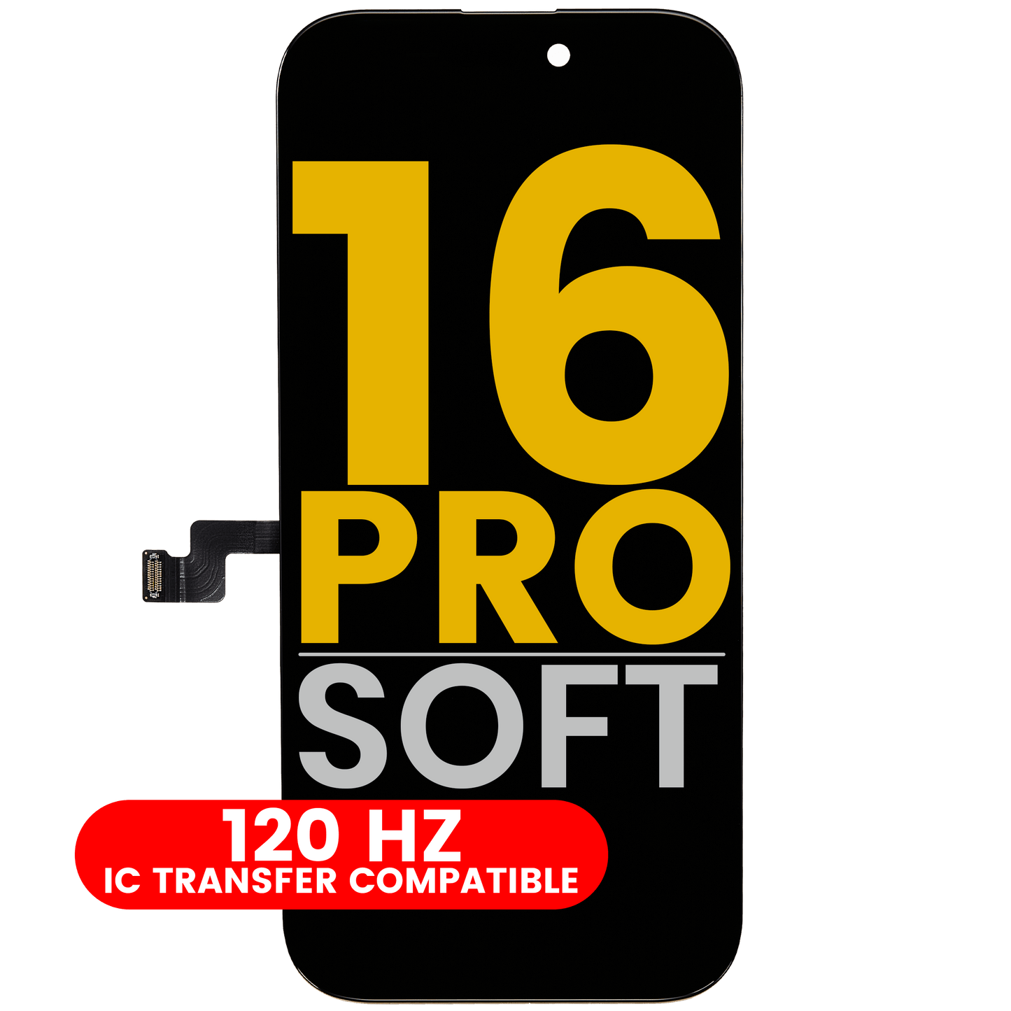 OLED Assembly For iPhone 16 Pro (Assembled: Soft) (120HZ)