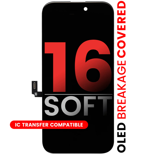 OLED Assembly For iPhone 16 (Aftermarket Pro: XO7 Soft)