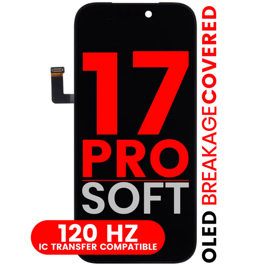 OLED Assembly Compatible For iPhone 17 Pro (Aftermarket Pro: XO7 Soft) (120HZ)