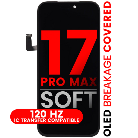OLED Assembly Compatible For iPhone 17 Pro Max (Aftermarket Pro: XO7 Soft) (120HZ)
