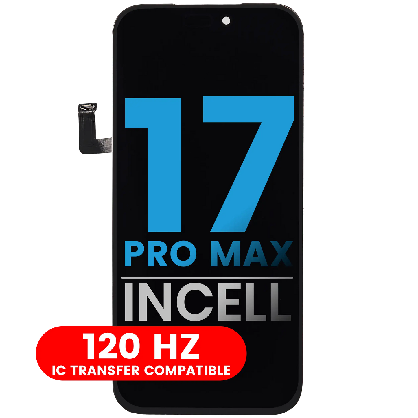 LCD Assembly For iPhone 17 Pro Max (Aftermarket: AQ7 / Incell) (120HZ)