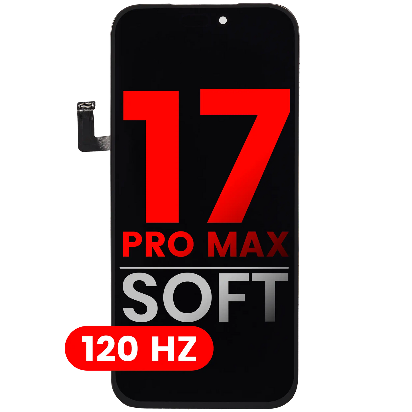 OLED Assembly Compatible For iPhone 17 Pro Max (Aftermarket Plus: Soft) (120HZ)
