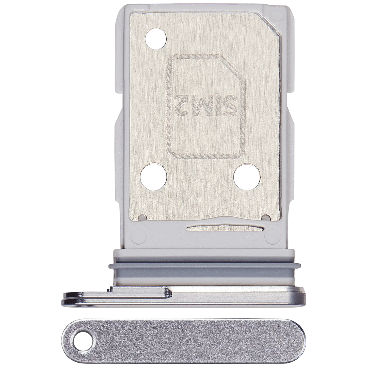 Dual Sim Card Tray For Samsung Galaxy S26 Ultra (S948) (Silver Shadow)