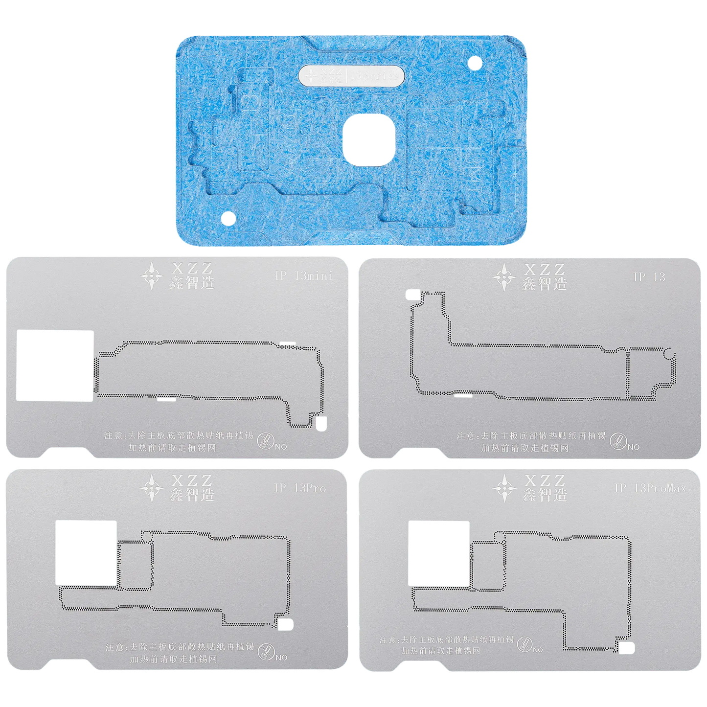 TR Middle Layer Frame Reballing Platform For iPhone X-17 Pro Max (XZZ)