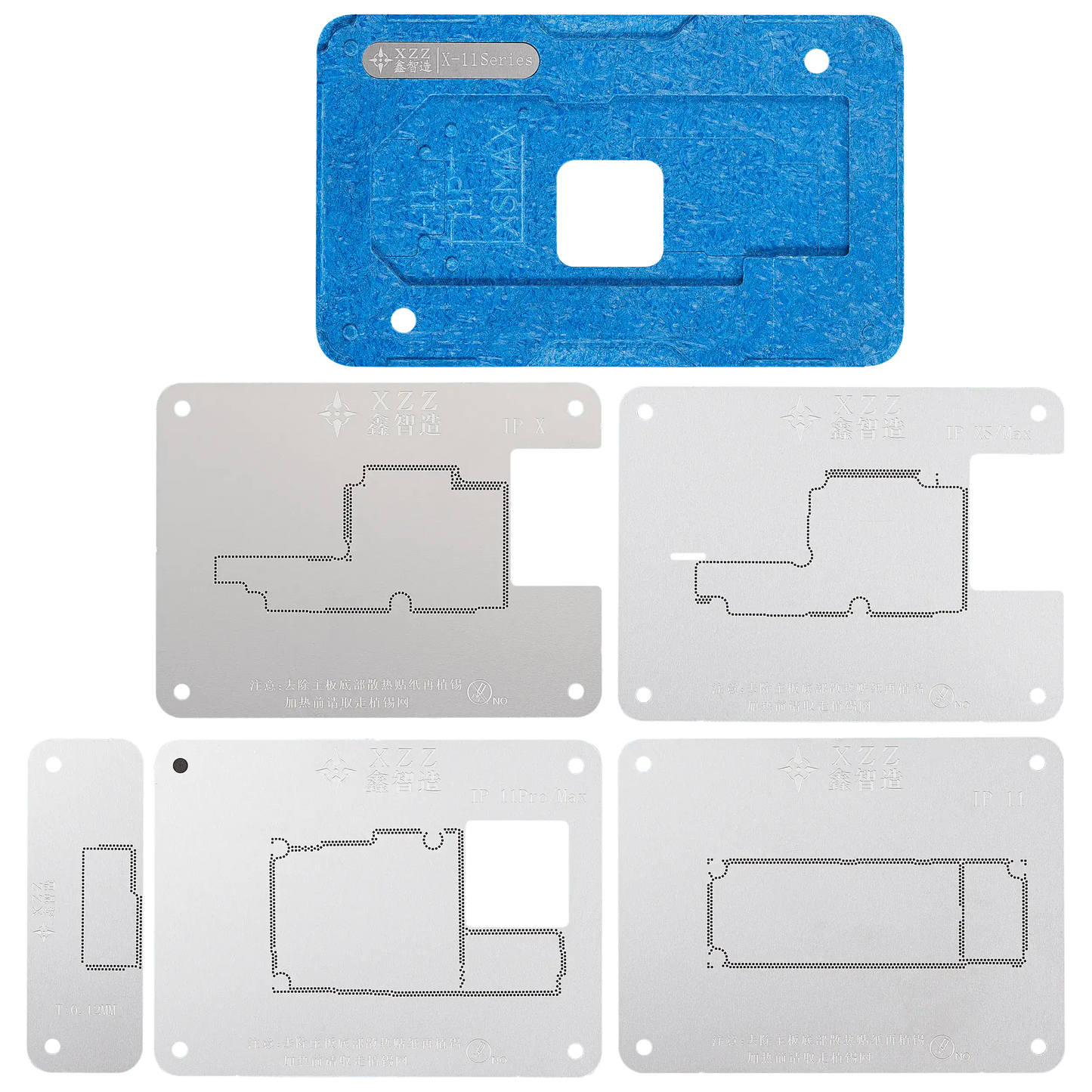 TR Middle Layer Frame Reballing Platform For iPhone X-17 Pro Max (XZZ)