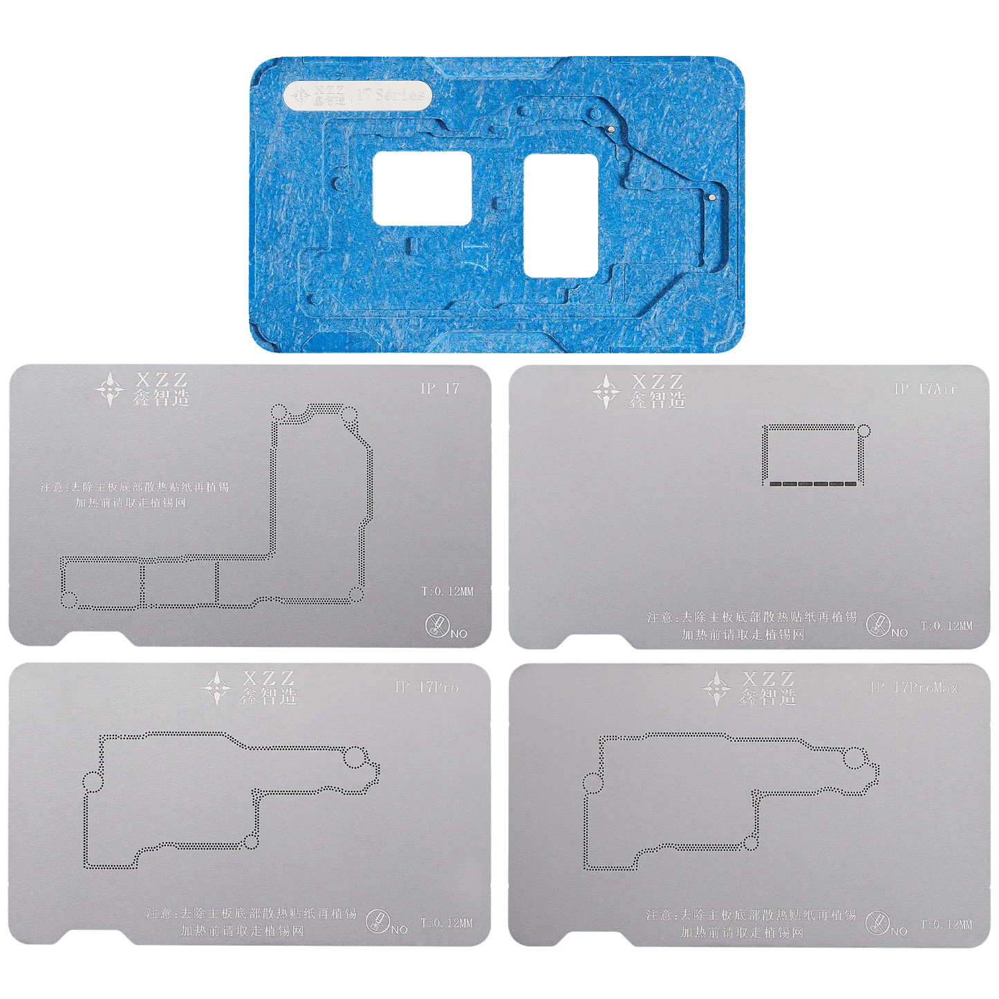 TR Middle Layer Frame Reballing Platform For iPhone X-17 Pro Max (XZZ)