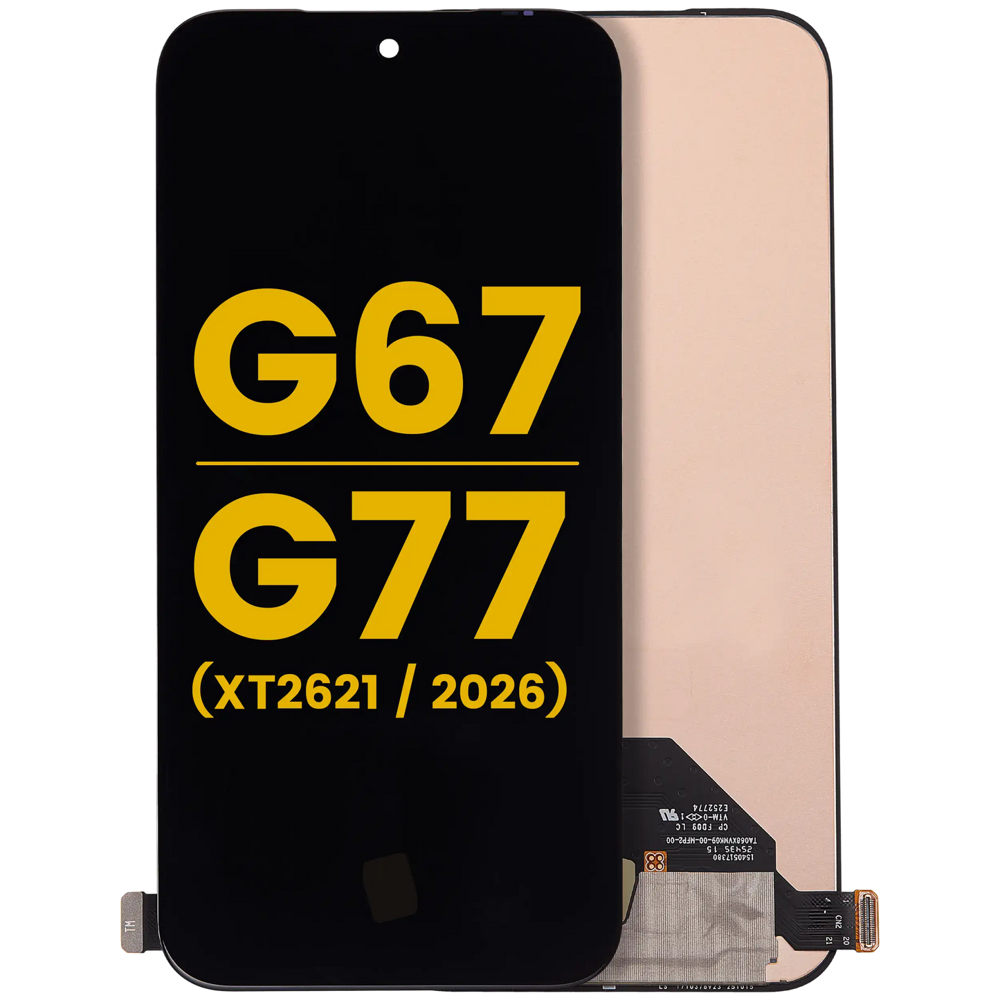 OLED Assembly Without Frame For Motorola G67 (XT2621-2 / 2026) / G77 (XT2621-4 / 2026) (Refurbished) (All Colors) replacement part SKU 107182127442 image 1