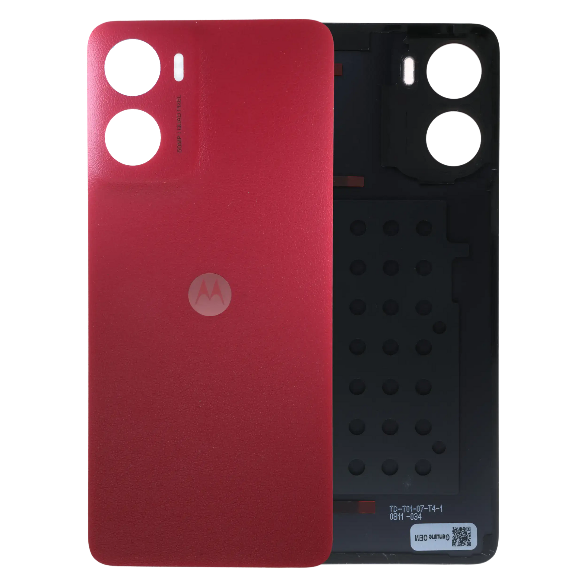 Back Cover Glass For Motorola Moto G05 (XT2523 /2025) (Genuine OEM) (Plum Red) replacement part SKU 107082546542 image 1