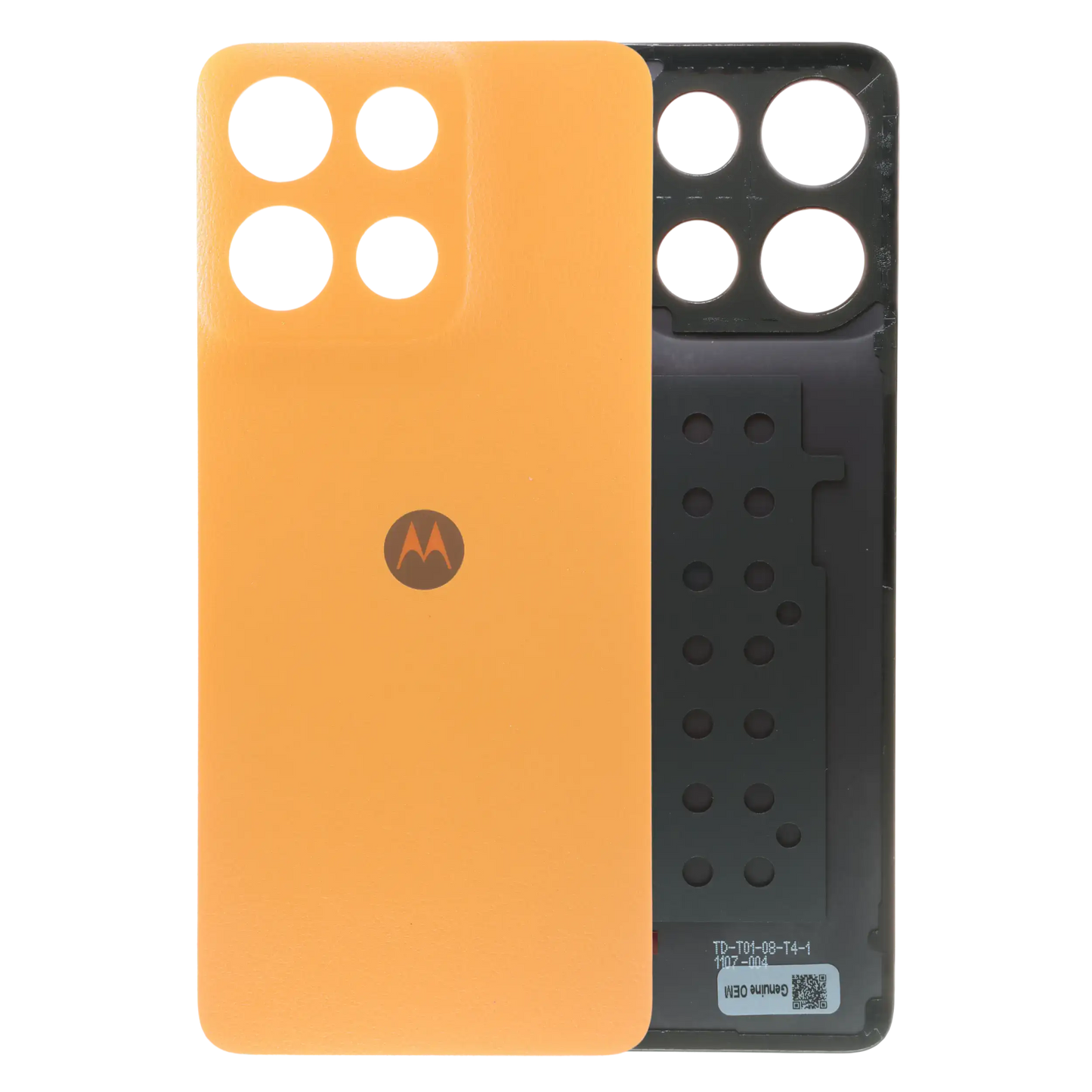 Back Cover Glass For Motorola Moto G15 (XT2521 /2025) (Genuine OEM) (Sunrise Orange) replacement part SKU 107082546587 image 1