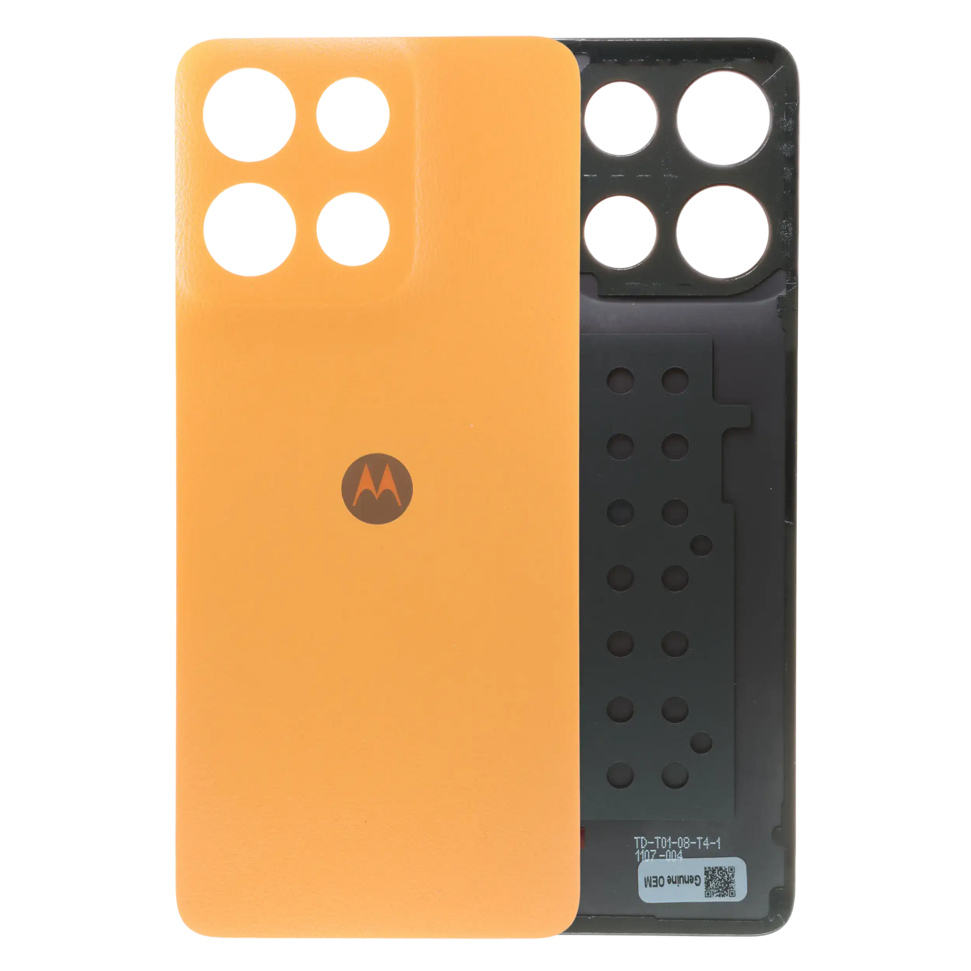 Back Cover Glass For Motorola Moto G15 (XT2521 /2025) (Genuine OEM) (Sunrise Orange) replacement part SKU 107082546587 image 1