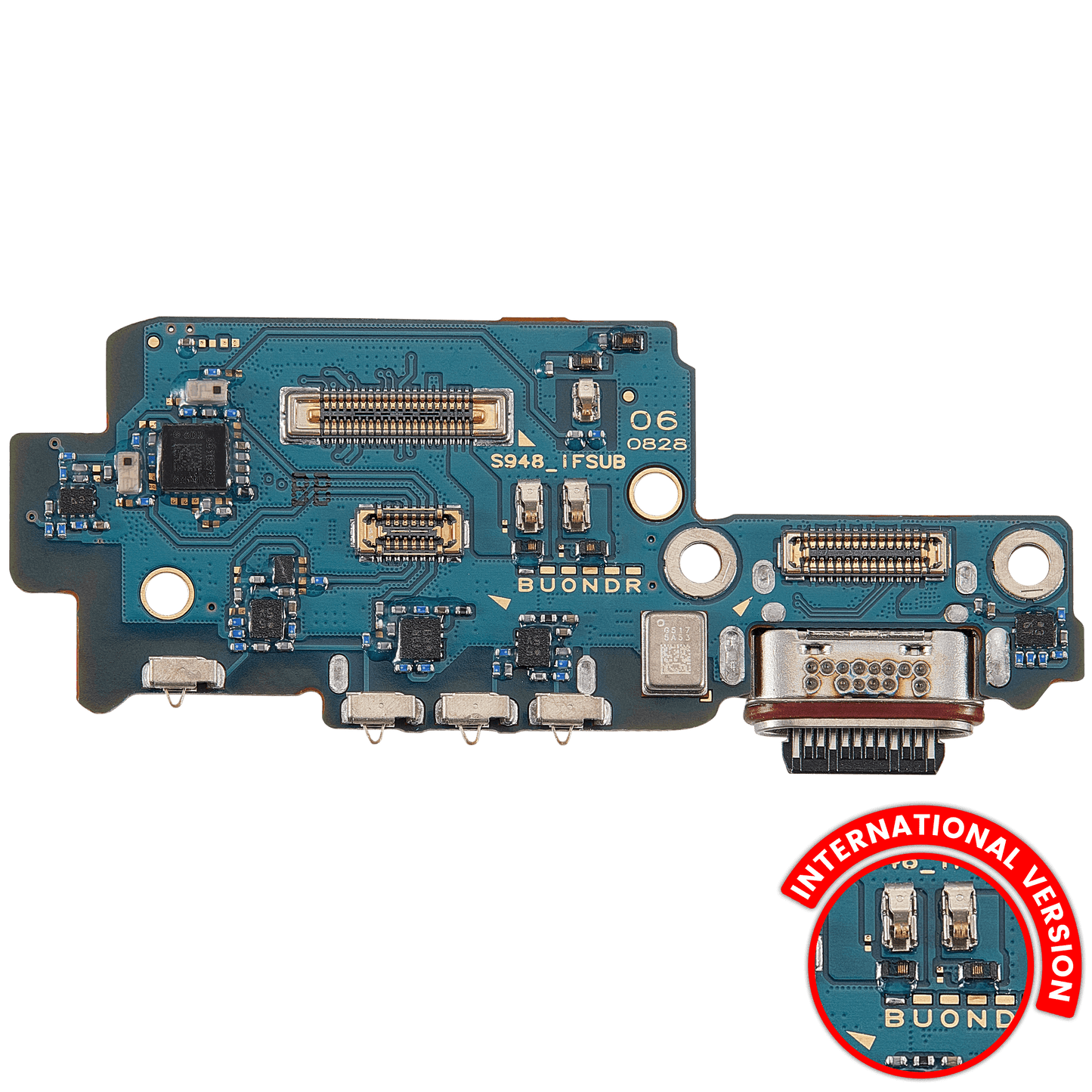 Charging Port Board With Sim Card Reader Compatible For Samsung Galaxy S26 Ultra (S948B) (International Version) (Premium)