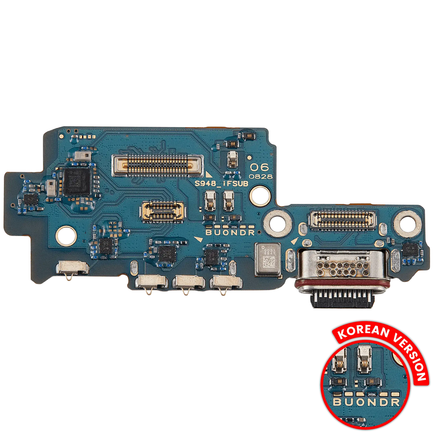 Charging Port Board With Sim Card Reader Compatible For Samsung Galaxy S26 Ultra (S948N) (Korean Version) (Premium)