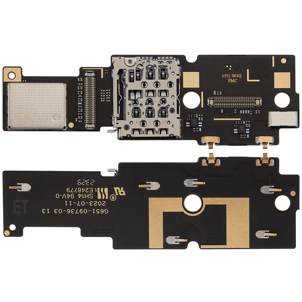SIM Card Reader Board Repair For Google Pixel 9 Pro Fold - repair component alternate view