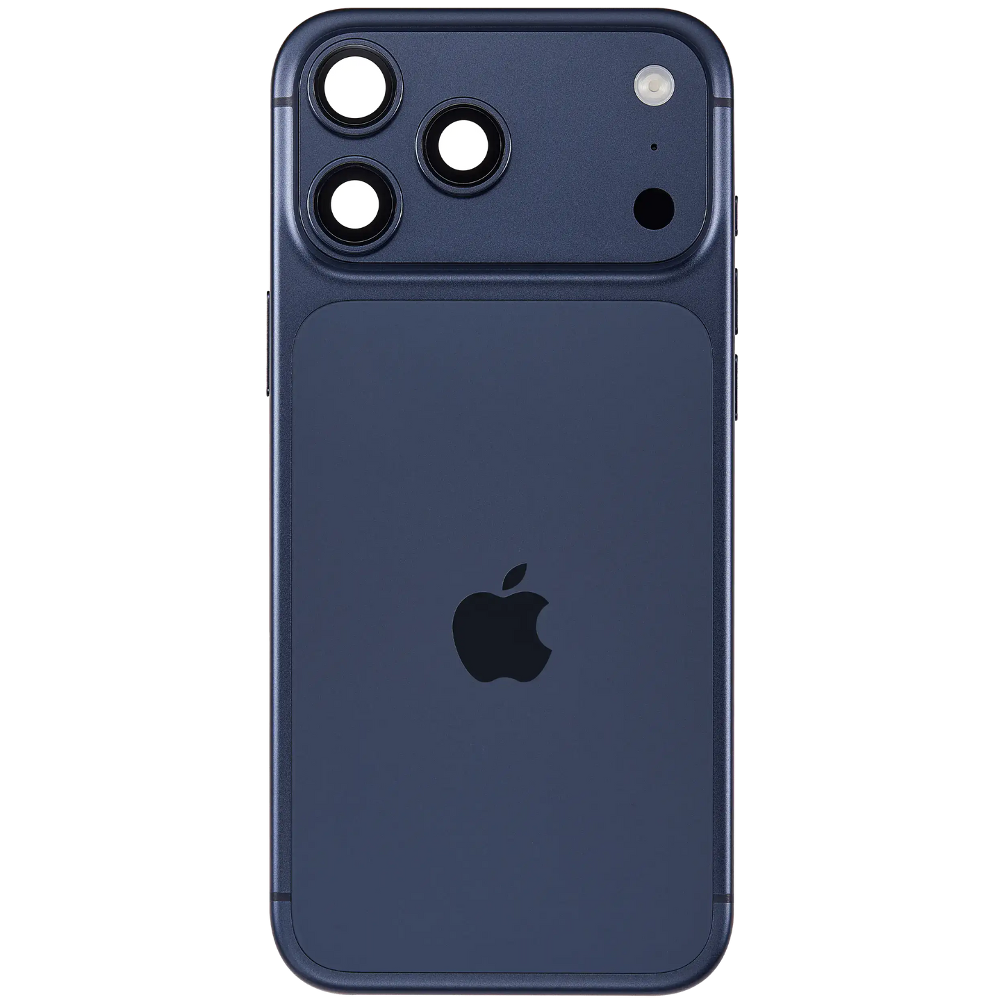 Back Housing W/ Charging Port Flex & Small Parts Compatible For iPhone 17 Pro Max (EU / Global Version) (Used OEM Pull: Grade A) (Deep Blue)