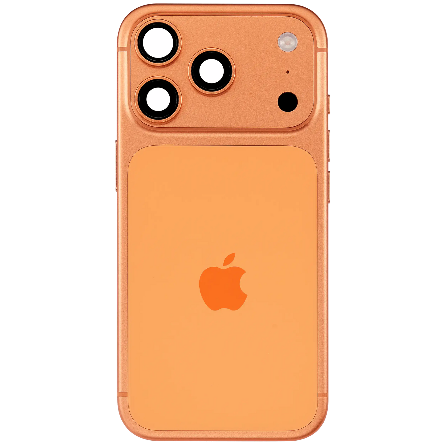 Back Housing W/ Charging Port Flex & Small Parts Compatible For iPhone 17 Pro (EU / Global Version) (Used OEM Pull: Grade A) (Cosmic Orange)