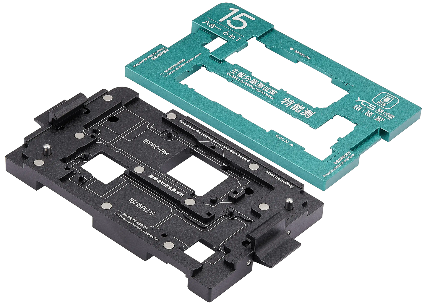 iSocket Motherboard Platform Tester For iPhone 15 / 15 Plus / 15 Pro / 15 Pro Max (6 in 1) (No US Version Pin Plate For 15 Pro / 15 Pro Max) (YCS)