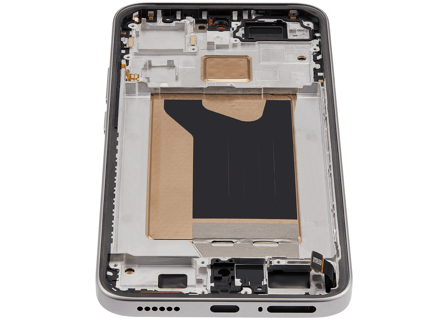 OLED Assembly With Frame For Xiaomi 15T (Refurbished) (Gray) – device repair component close-up – OLED Display Replacement for phone repair