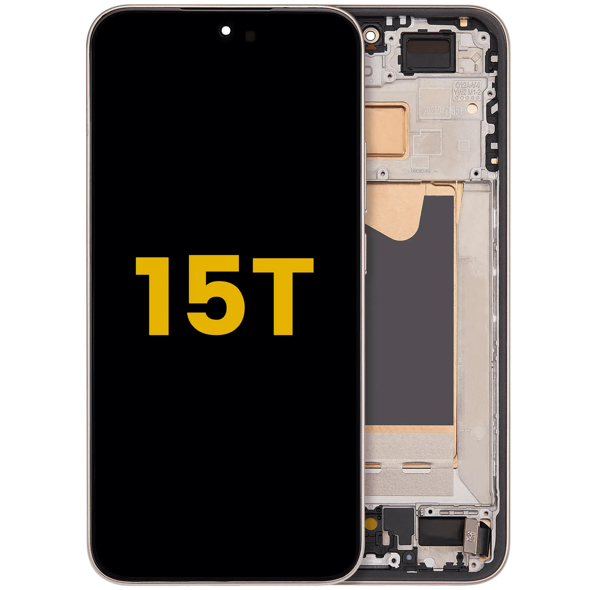 OLED Assembly With Frame For Xiaomi 15T (Refurbished) (Rose Gold) – replacement part product view – OLED Display Replacement for phone repair