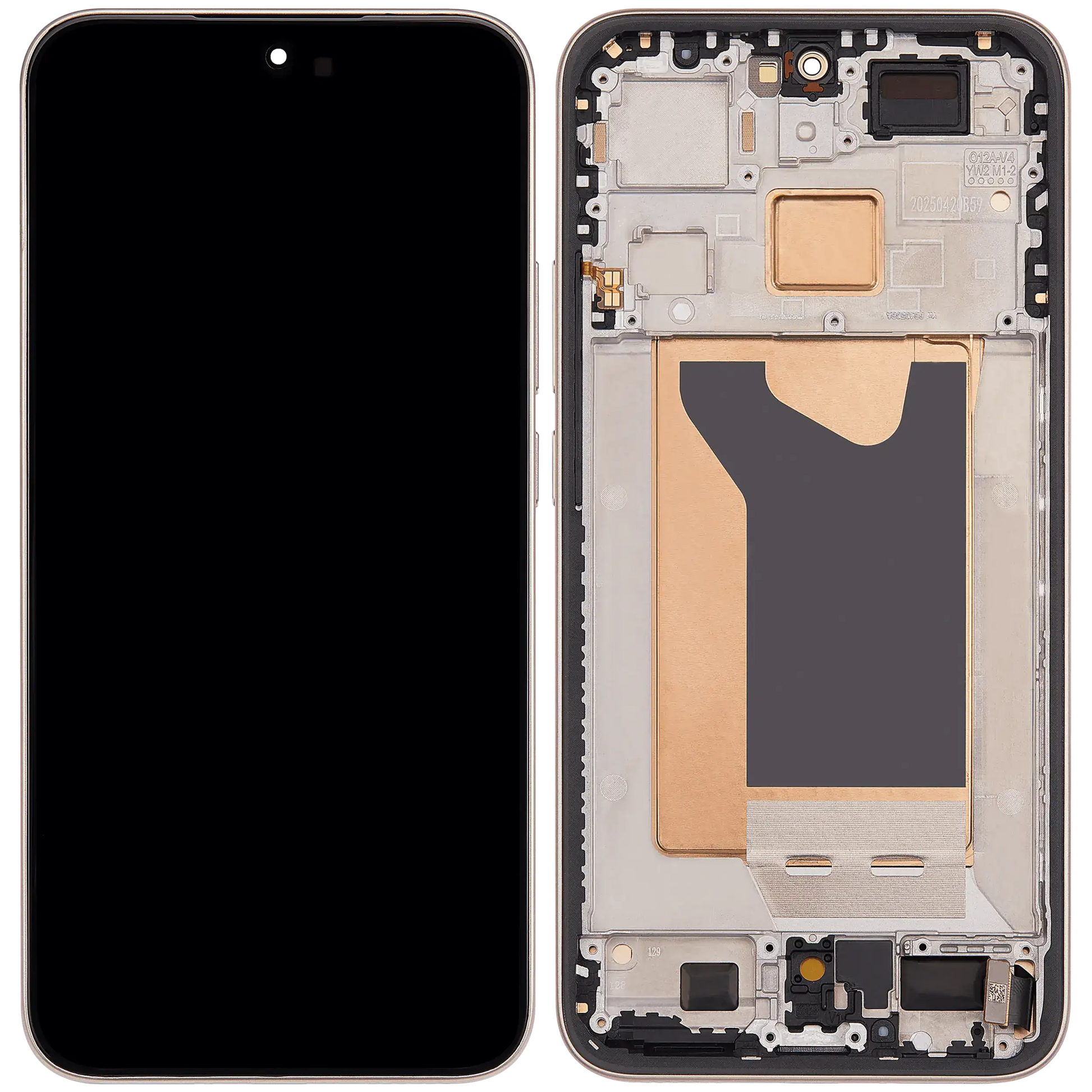 OLED Assembly With Frame For Xiaomi 15T (Refurbished) (Rose Gold) – repair part compatibility view – OLED Display Replacement for phone repair