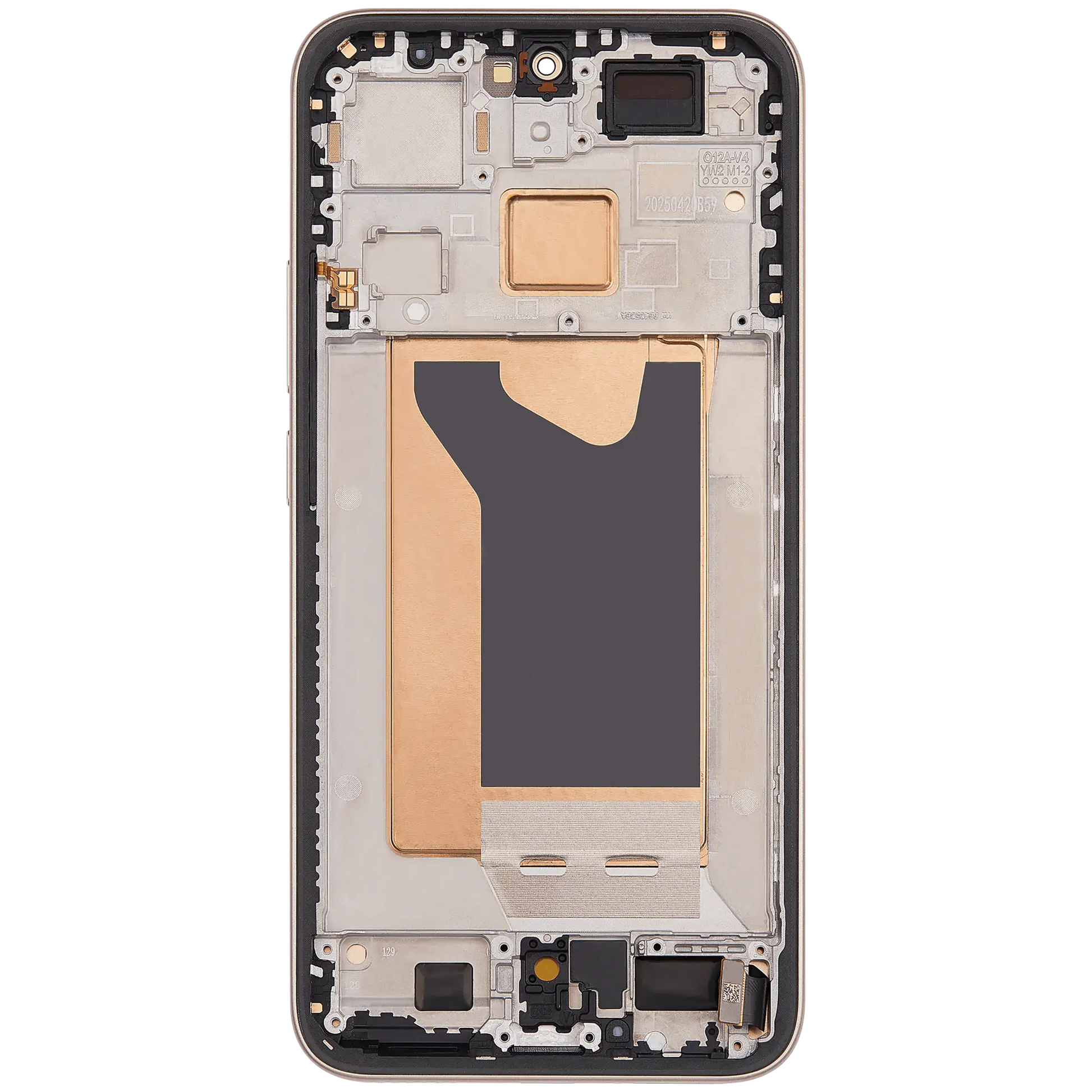 OLED Assembly With Frame For Xiaomi 15T (Refurbished) (Rose Gold) – technician repair part view – OLED Display Replacement for phone repair