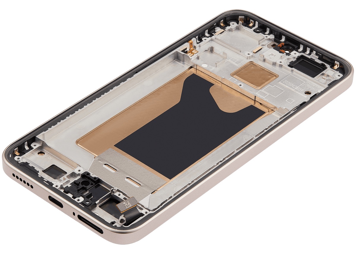 OLED Assembly With Frame For Xiaomi 15T (Refurbished) (Rose Gold) – repair component detail view – OLED Display Replacement for phone repair
