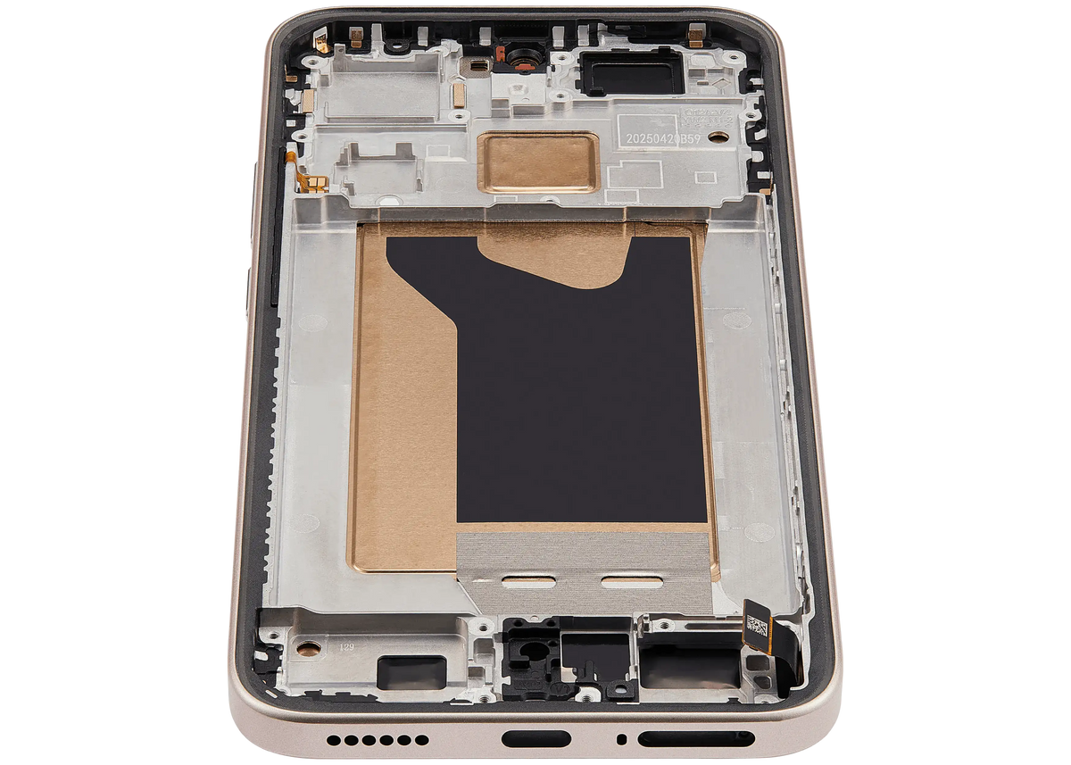 OLED Assembly With Frame For Xiaomi 15T (Refurbished) (Rose Gold) – device repair component close-up – OLED Display Replacement for phone repair