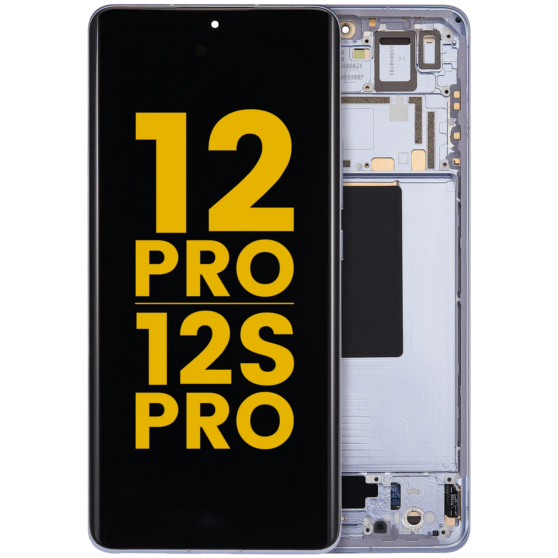 OLED Assembly With Frame For Xiaomi 12 Pro / 12S Pro (Refurbished) (Blue) – replacement part product view – OLED Display Replacement for phone repair